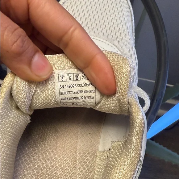 Skechers White and Cream Athletic Sneakers - Picture 4 of 6